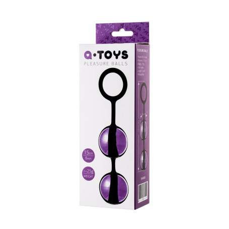 Вагинальные шарики TOYFA A-toys, ABS пластик+силикон, фиолетовые, 15 см.