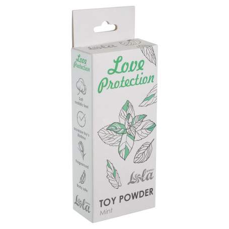ПУДРА ДЛЯ ИГРУШЕК АРОМАТИЗИРОВАННАЯ LOVE PROTECTION МЯТА 15ГР 1823-00LOLA