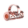 Вибропулька на палец Gold Finger, USB, оранжевый, 53x22 мм