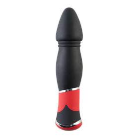 ВИБРАТОР TOYFA BLACK&RED 10 ВИБРАЦИЙ, ЧЕРНЫЙ, 11,4СМ