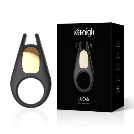 Эрекционное кольцо KEENIGH KN0514 с вибрацией и стимуляцией клитора BLA Silicone+ABS аккумулятор