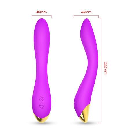 Вибратор Useeker USK-V04 PU Flamingo Silicone+ABS аккумулятор 222*35*65