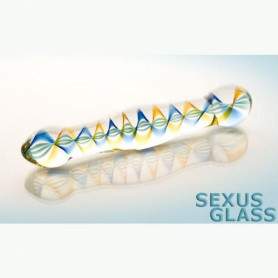 Стеклянный двухсторонний стимулятор Sexus-glass 17,5см