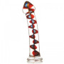 Фаллоимитатор Sexus Glass СО СПИРАЛЬЮ ВНУТРИ - 18 СМ.