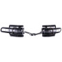 ОКОВЫ С КАРАБИНОМ BARE BONDAGE, ЧЁРНЫЕ С ПРОЗРАЧНЫМ(h)