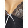 СОРОЧКА И СТРИНГИ EDITH CHEMISE BLACK 4XL/5XL - PASSION(h)