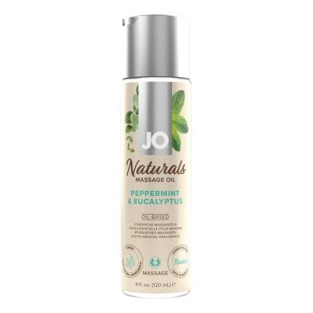 МАССАЖНОЕ МАСЛО JO - PEPPERMINT & EUCALYPTUS/МЯТА И ЭВКАЛИПТ 120 ML(h)