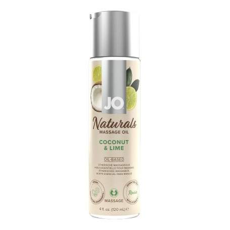 МАССАЖНОЕ МАСЛО JO - COCONUT & LIME/КОКОС И ЛАЙМ 120 ML(h)