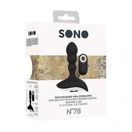 ПЕРЕЗАРЯЖАЕМЫЙ МАССАЖЕР ПРОСТАТЫ С ПУЛЬТОМ УПРАВЛЕНИЯ NO. 78 RECHARGEABLE ANAL STIMULATOR(h)