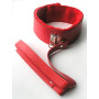 ОШЕЙНИК С ПОВОДКОМ цвет красный, (PVC, текстиль) арт. MLF-90093-3