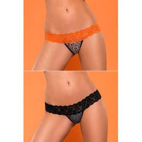 Os_Lacea стринги (2 шт в упаковке) (леопард, L/XL)(h)