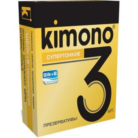 ПРЕЗЕРВАТИВЫ KIMONO (супертонкие) 3 шт.