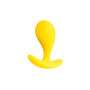 Анальная втулка ToDo by Toyfa Blob, водонепроницаемая, силикон, желтая, 5,5 см, Ø 2,1 см(h)