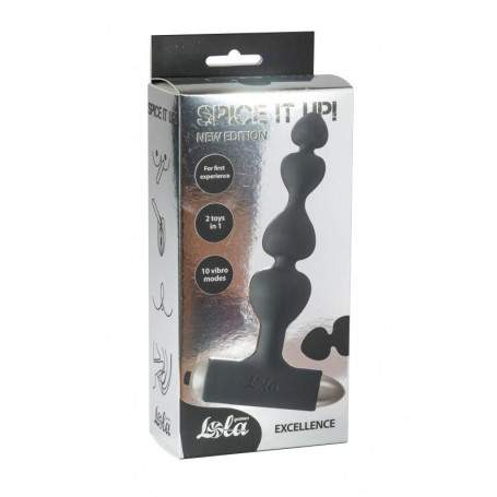 Анальная пробка с вибрацией Spice it up New Edition Excellence Black(h)