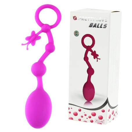 Анальные бусы Pretty Love Balls, 15мм и 30мм(h)