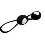 Вагинальные шарики GEISHA BALLS цвет чёрный/белый, (силикон, ABS) L 110 мм, D 37 мм(h)