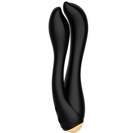 Вибратор двойной Gofinger, 2 мотора, USB, черный(h)