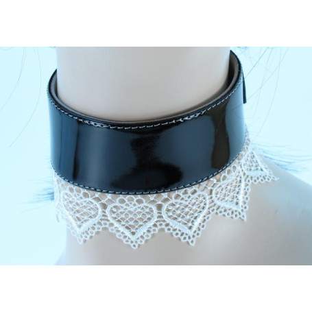 Изящный ошейник с кружевом BDSM Light(h)