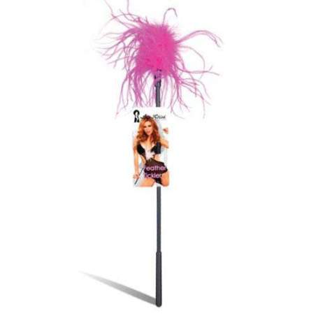Ласкающая палочка с перьями FEATHER TICKLER, фуксия(h)