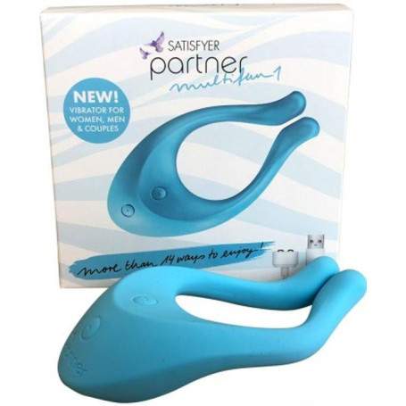 Многофункциональный стимулятор для пар Satisfyer Partner Multifun 1, голубой(h)