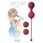 Набор вагинальных шариков Love Story Diva Wine Red (h)