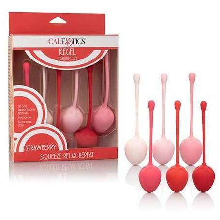 Набор одинарных шариков в виде клубники Kegel Training Set Strawberry(h)