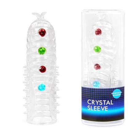 Насадка закрытая шарики и усики CRYSTAL SLEEVE(h)