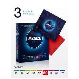 Презервативы MY SIZE классические 60мм, 3шт(h)