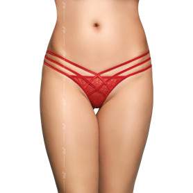 Стринги с геометрическим узором SoftLine Collection, красный, S/M(h)