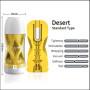 Мастурбатор GALAKU CUP Desert, с вибрацией, 20 режимов, ЗУ USB, желтый