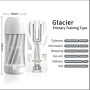 Мастурбатор GALAKU CUP Glacier, с вибрацией, 20 режимов, ЗУ USB, белый