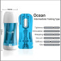 Мастурбатор GALAKU CUP Ocean, с вибрацией, 20 режимов, ЗУ USB, синий