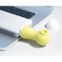 Бесконтактный вакуумно- волновой стимулятор клитора Lilo, ЗУ USB, силикон, желтый