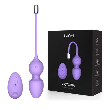 Вагинальные шарики Winyi WY0569 - LI с вибрацией пульт ДУ Silicone аккумулятор 220*35