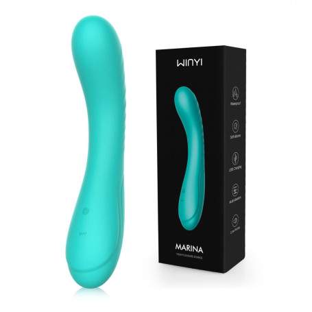 Вибратор Winyi WY0524 - GR Silicone аккумулятор 196.5*35.7*34.97