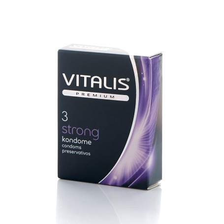 Презервативы Vitalis Premium strong (3 шт) сверхпрочные