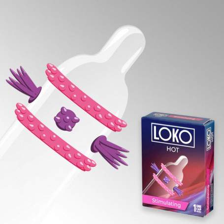 Насадка стимулирующая LOKO HOT (52+/-2мм, 190+/-5мм)