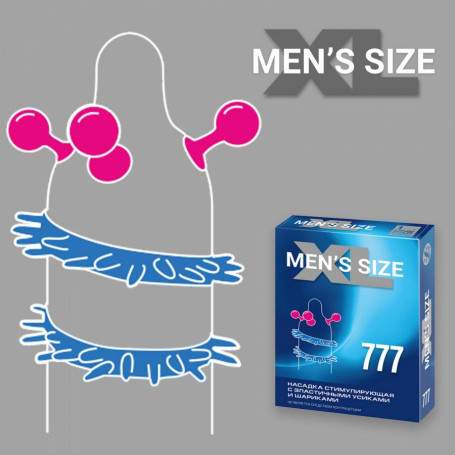 Насадка стимулирующая MENS SIZE 777