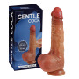 Фаллоимитатор Gentle cock с подвижной кожей, силикон, L220 мм, d42 мм