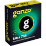 ПРЕЗЕРВАТИВЫ GANZO ULTRA THIN №3 BLACK EDITION (ультратонкие), 3 шт. в упак.