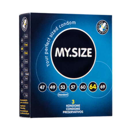 Презервативы "MY.SIZE", ширина 64 мм, 3 шт.