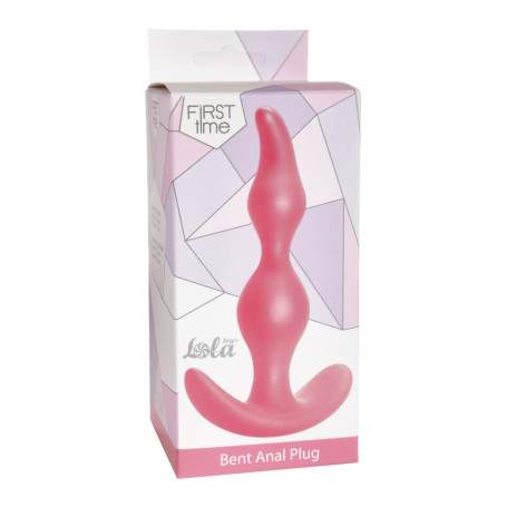 Анальная пробка Bent Anal Plug Pink 5002-01lola