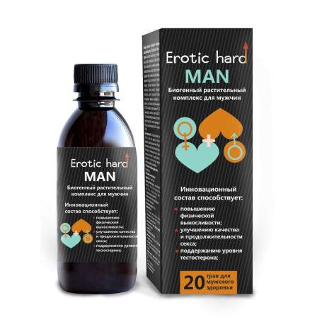 МУЖСКОЙ КОНЦЕНТРАТ ДЛЯ УСИЛЕНИЯ ЭРЕКЦИИ "EROTIC HARD" MAN