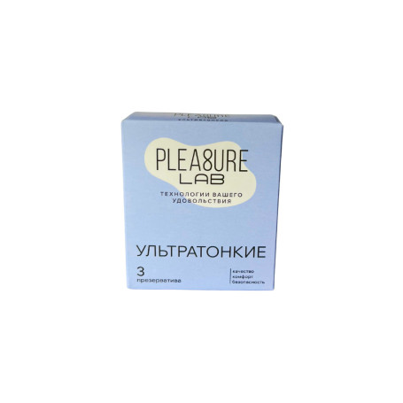 Презервативы ультратонкие Pleasure Lab 3 шт 6681lab