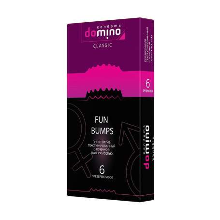 ПРЕЗЕРВАТИВЫ DOMINO CLASSICS FUN BUMPS 6 штук
