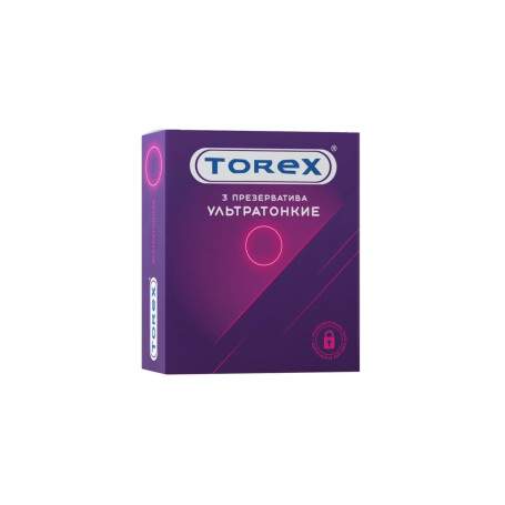 ПРЕЗЕРВАТИВЫ УЛЬТРАТОНКИЕ TOREX № 3